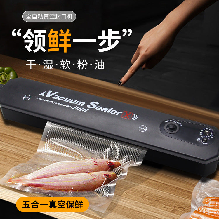 Cross-border vacuum packaging machine household food automatic vacuum sealing machine small plastic sealing machine sealing preservation machine